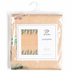 Скатерть новогодняя «Этель» Fir branches 144×180 см с ГМВО, 100% хлопок, 190 г/м²