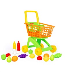Полесье Тележка для маркета + набор продуктов №6 (19 элементов)