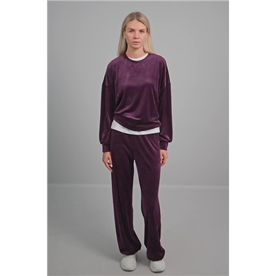 Женский велюровый костюм оверсайз Happyfox