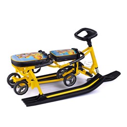 Игрушка Снегокат детский 507 "TWINS BABY Wheel" для двоих (Слоненок)