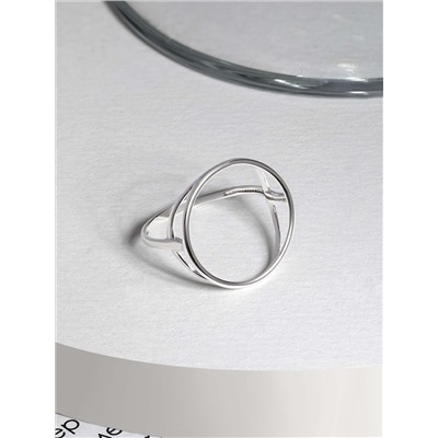 Кольцо из серебра родированное 925 пробы 04-401-0053