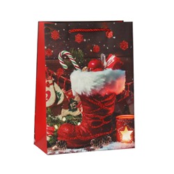 Пакет подарочный 18х24х8.5 / 362-56-S /уп 12/720/ микс Новый год