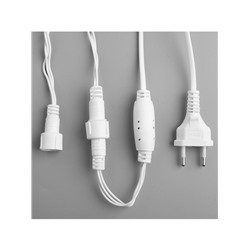 Гирлянда «Нить» 10 м, IP44, УМС, белая нить, 100 LED, свечение мульти, 220 В