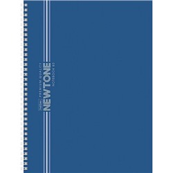 Тетрадь А4  80л клетка на спирали "NEWtone PASTEL Чернильное небо" многоур.перф. Soft-touch (091969) 05061 Хатбер