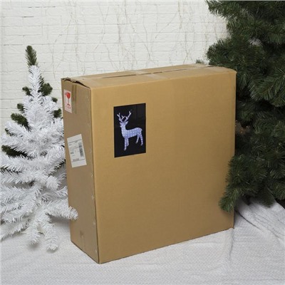 Светодиодная фигура «Олень» 60×100×35 см, акрил, 144 LED, 8 режимов, 24 В, свечение белое