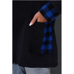 Толстовка 52223 (Клетка синяя)