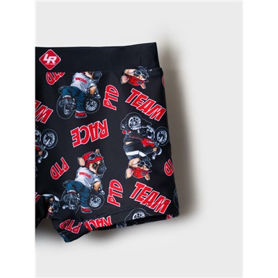 Плавки-шорты трикотажные для мальчиков, средней длины