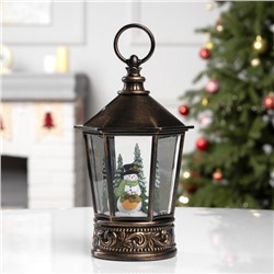 Светодиодная фигура «Снеговик» 14×22×14 см, пластик, батарейки ААх3 (не в комплекте), свечение тёплое белое