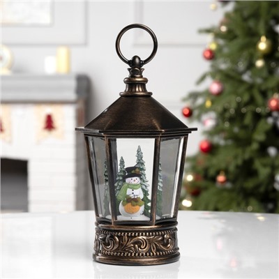 Светодиодная фигура «Снеговик» 14×22×14 см, пластик, батарейки ААх3 (не в комплекте), свечение тёплое белое