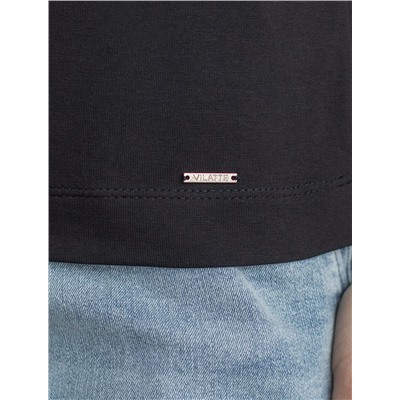 Топ из премиального хлопка с эластаном