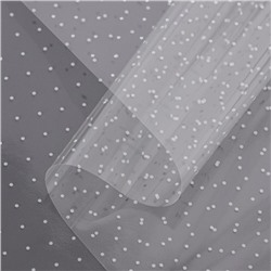 Пленка цветная с белым рисунком точки 100 см × 9 м 350 г