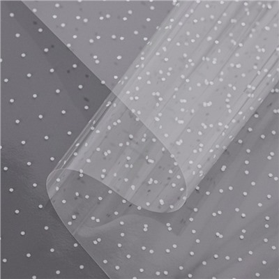 Пленка цветная с белым рисунком точки 100 см × 9 м 350 г