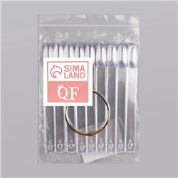 Палитра для лаков на кольце, 50 ногтей, форма овал, прозрачная