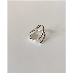 Кольцо с белым серебрением