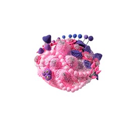 Легкий пластилин "Глюкосад" малый фиолетовый набор