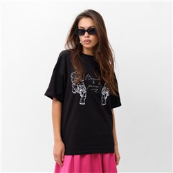 Футболка женская MIST Tiger, размер 40-42, чёрная