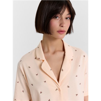 КОМПЛЕКТ ЖЕНСКИЙ (РУБАШКА, ШОРТЫ) 592553