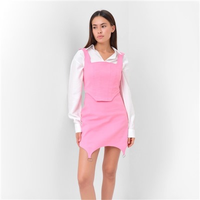 Юбка мини джинсовая женская MIST: Denim, размер 46, светло-розовая