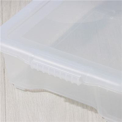 Контейнер для хранения Porter, 8 л, 43×31,5×11 см, с крышкой, прозрачный