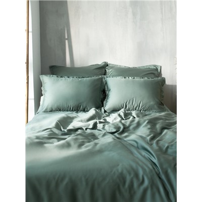 Пододеяльник 1.5-спальный SL Home, 150×220 см, оливковый, тенсель