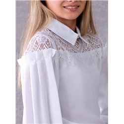 Блузка для девочки кружевная SP001 (Белый)