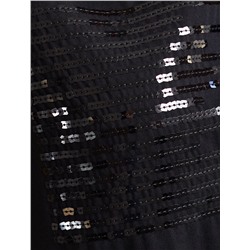 Нарядная футболка с принтом пайетками