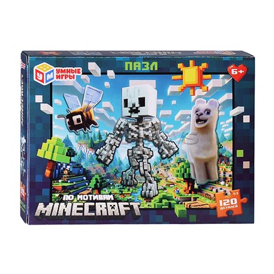 Пазлы 120 "По мотивам Minecraft"