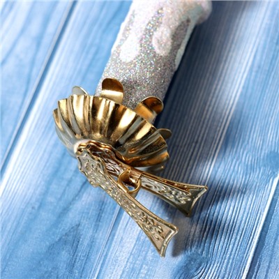 Ёлочная игрушка «Свеча» h=8.7 см, МИКС