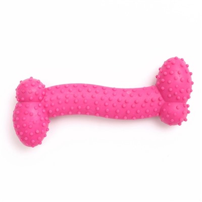 Жевательная игрушка для собак «Любимое лакомство», 11×4 см, TPR, розовая