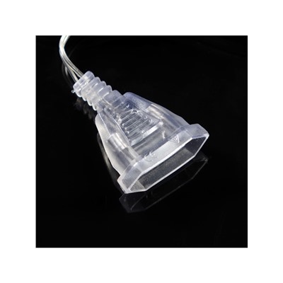 Удлинитель для комнатных гирлянд, 3 м, прозрачная нить, УМС-вилка