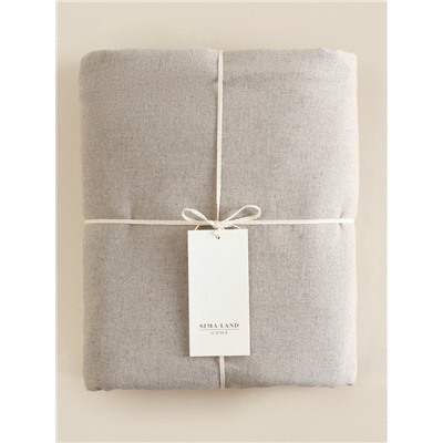 Пододеяльник евро SL Home Linen collection, 200×220 см, бежевый, полулён