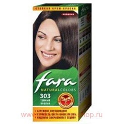 РК Fara Natural Colors Краска для волос тон 303 темный каштан