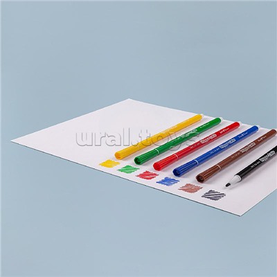 Фломастеры "Happycolor" 6 цв. 4 вида