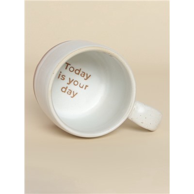 Кружка SL Home Today is your day, 430 мл, 13.5×9.5×9 см, керамика, белая