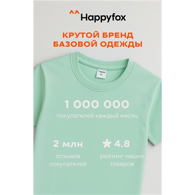Детская однотонная футболка Happyfox
