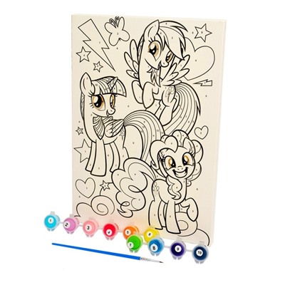 Картина по номерам для детей My Little Pony, 20×30 см