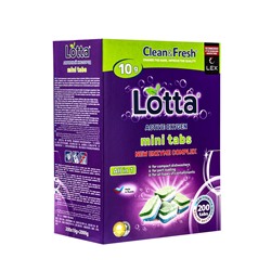 Таблетки для посудомоечных машин Clean&Fresh, All in1 mini tabs, 200 шт.