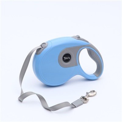 Рулетка DIIL, 8 м, до 50 кг, лента, прорезиненная ручка, голубая, серая