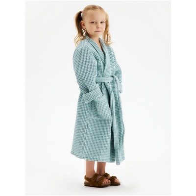 Халат вафельный детский SL HOME: Kids «Аззура», размер 38, 100% хлопок, 280 г/м²