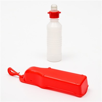 Поилка прогулочная, 250 мл, пластик, красная