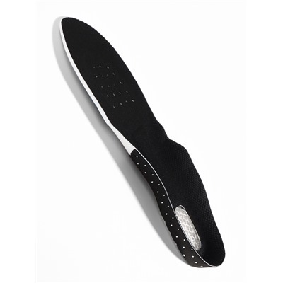 Стельки для обуви, универсальные, спортивные, дышащие, р-р RU до 41 (р-р Пр-ля до 40), 26.5 см, пара, чёрные
