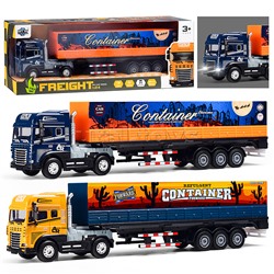 Машина "Фура 2" 1:24 (свет,звук) в коробке