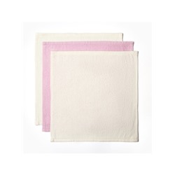 Набор махровых полотенец «Этель. Енот и лисичка», 30×30 см - 3 шт., хлопок 100%