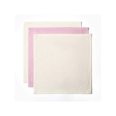 Набор махровых полотенец «Этель. Енот и лисичка», 30×30 см - 3 шт., хлопок 100%