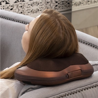 УЦЕНКА Массажёр для шеи Luazon LEM-26, 25 Вт, ИК-подогрев, 220/12 В