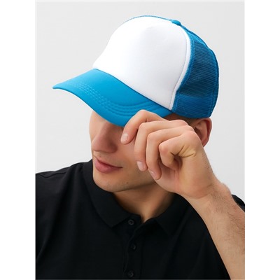 Бейсболка с сеткой MINAKU, голубая, размер 56-58