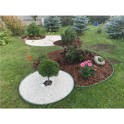 Лента бордюрная, 10 см×10 м, толщина 1 мм, пластиковая, коричневая, KANTA