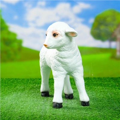 Садовая фигура из полистоуна «Барашек», 31×16×27 см