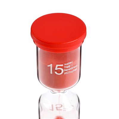 Часы песочные Happy time, на 15 минут, 4×11 см