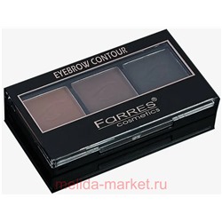 Farres Тени для бровей 3 цвета Brow&Glow тон 04 1013